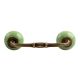 Pea Green Crackle Ceramic Bridge Handle